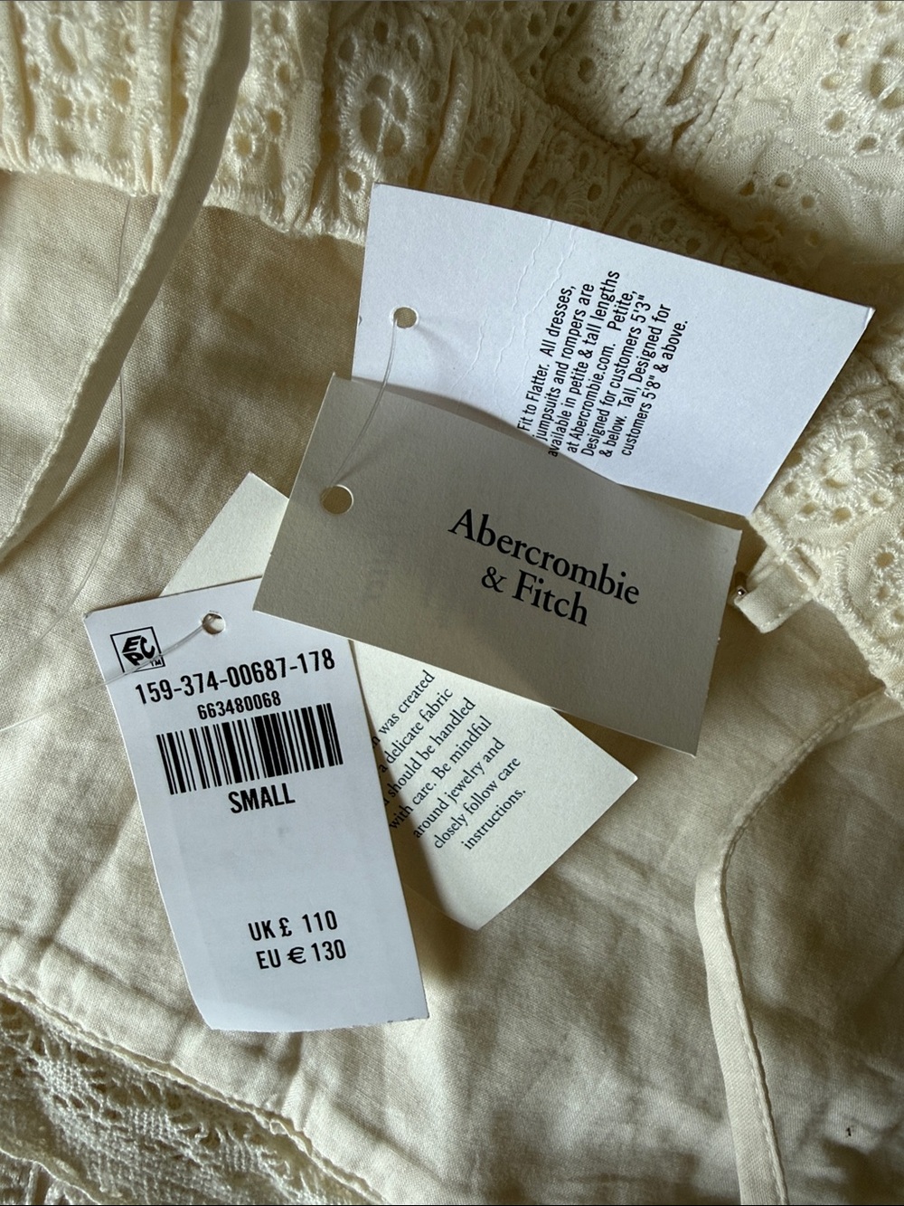 Abercrombie & Fitch White Lace Mini Slip Dress - Picture 2 of 5